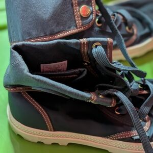 Palladium Black and Brown Men's Boots